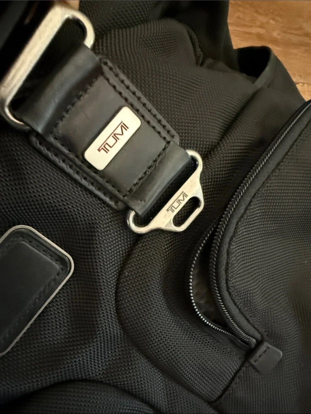 Tumi black Messenger Bag /tote